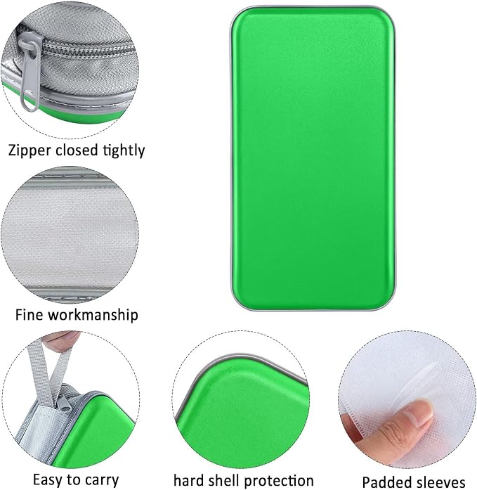 Siveit CD DVD Cases 96 Capacity Disc Storage Binder for Car(Green) | Hard Plastic CD DVD Disc Cases Storage Binder Wallet for Car Home Office Travel - Image 2