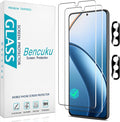 Screen Protector for Samsung Galaxy S22 Plus 5G Tempered Glass | with Camera Lens Protector, Fingerprint ID Compatible, Anti Scratch, Bubble Free, 2+2 Pack by Bencuku