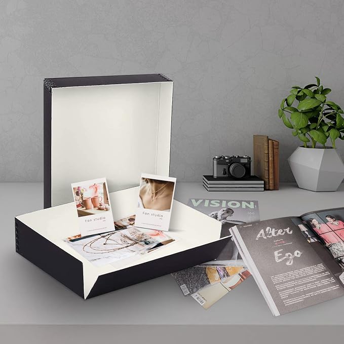 Lineco, 14 x 18 inch, Museum Storage Box with Metal Edge, For Photos, Documents, Color: Black - Image 5