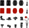 Universal Action Camera Accessory Kit for GoPro Hero 13 12 11 10 9 8 Max 2 | for Insta360 X5/X4/X3 DJI OSMO Action 6 5 Pro Pocket 4 3 Go Pro 360 Cam, Motorcycle Helmet Base Adhesive Tripod Adapter Mount by PellKing