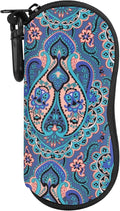 MoKo Sunglasses Soft Case Ultra Light Neoprene Zipper Eyeglass Case for Men Women by MoKo