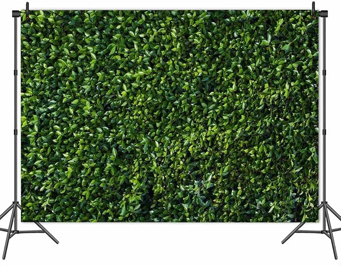 Nature Spring 3D Green Leaves Theme Photo Background Wedding Birthday Party Newborn Baby Shower Photography Backdrops Zoo Decor Shoot Props Bannner (8x6 FT) - Image 5
