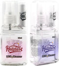 2-Pack Eye Glasses Cleaner Spray, Travel-Sized Screen Cleaning Kit with Touchscreen Mist for iPhone, Sunglasses, Computer, Laptop Screens, Phone Electronics with Eyeglass Cloth and Case Lid - Hatstart by Hatstart
