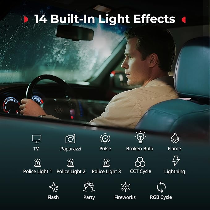 SmallRig RM 40C Portable RGB LED Video Light, Mini Camera Fill Light | 2500K-10000K CRI 96 TLCI 99, 4800mAh, LCD Display, for TikTok YouTube Content Creators Photographer Gifts - 5359 - Image 6