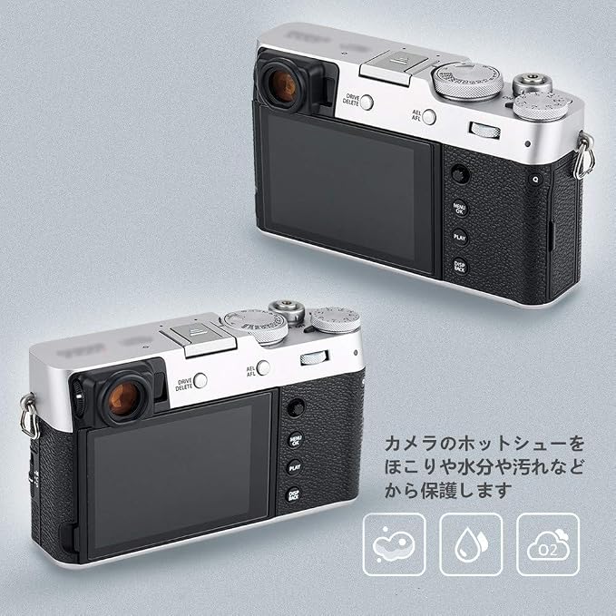 JJC 2 PCS Hot Shoe Cover Cap for Fujifilm Fuji XM5 XT5 XT50 XT30 II, Silver | Camera Hotshoe Cover for Fuji X-M5 X-T5 X-T4 X-T50 X-T30 II X100VI X100V X100 X-PRO3 X-S20 X-S10 X-E5 X-E4 X-T200 GFX100 II - Image 4