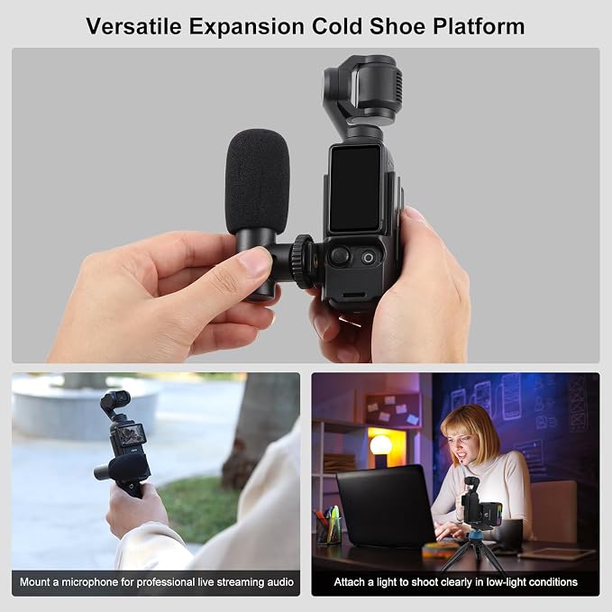 Magnetic Mount Stand for DJI Osmo Pocket 4/4P/3 & Xtra Muse | 180° Adjustable Magnetic Foldable Camera Holder, Portable Desktop Tripod Stand, Handheld Grip Handle, Vlogging Accessories - Image 5