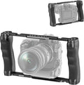 NEEWER Video Camera Cage Rig with Arca Type Base/Dual Grips/Expansion Holes/15mm Rods, Universal Stabilizer Compatible with Sony Canon Nikon DSLR/DSLM, Compatible with SmallRig Accessories, CA016 by Neewer