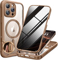 miracase Privacy for iPhone 16 Pro Max Case, 25° Anti-Spy, Desert Brown | Built-in Privacy Screen Protector, Compatible with MagSafe, Full Camera Protection, 360° Full Body Shockproof Phone Case 6.9" by Miracase
