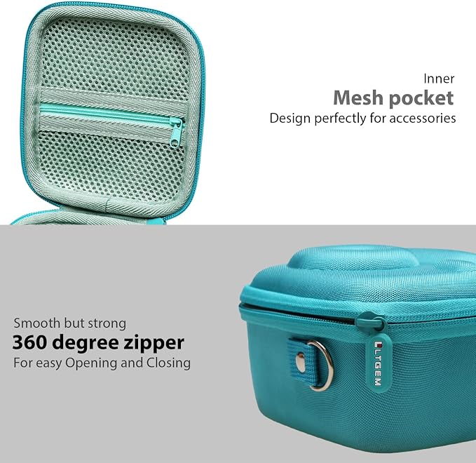 LTGEM Case Compatible with Fujifilm Instax Mini 13/12 Instant Camera, Green | Fits Instant Camera 11/10/9/8/7/7+ and FUJIFILM Instax Mini Instant Flim with Shoulder Strap, Case Only - Image 5