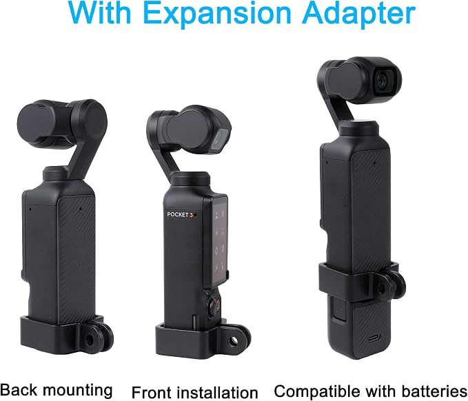 PellKing DSLR Camera Clod Shoe Mount for DJI Osmo Pocket 4 Pro 3 Xtra Muse | DSLR Hot Shoe Mount with Expansion Adapter Accessories for DJI Pocket 4 Pro 3 Xtra Muse Camera - Image 3