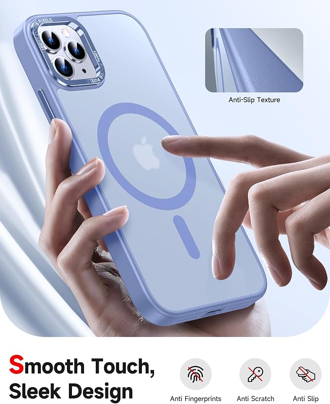 LeYi for iPhone-11-Pro Case Blue with Screen Protector X2 + Camera Cover X2[ MagSafe Compatible] Magnetic iPhone 11procase Military-Grade Protective Cases for iPhone 11Pro i Phone 11 Pro, Light Blue - Image 3
