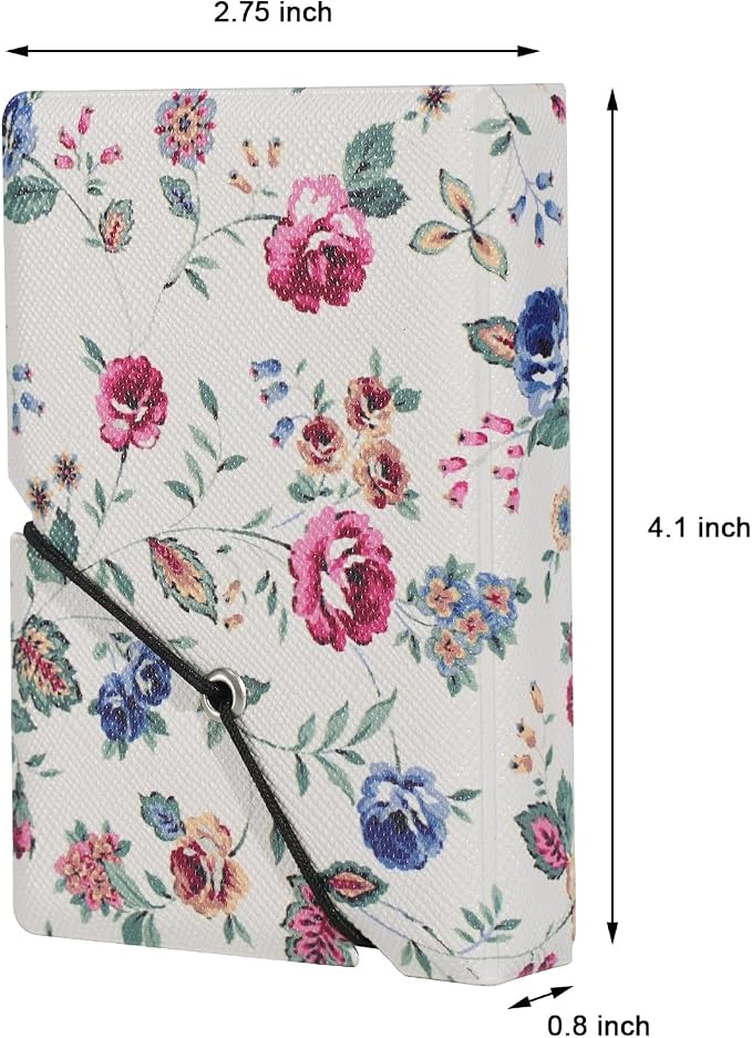 2x3 Instax Mini Photo Album, 28 Pockets. Abstract Roses, 2PK | Portable Wallet Size Album Stores 2x3 inch Instant Photos. Fits Polaroid, Instax Mini, Kodak Mini Prints and Zink. - Image 2