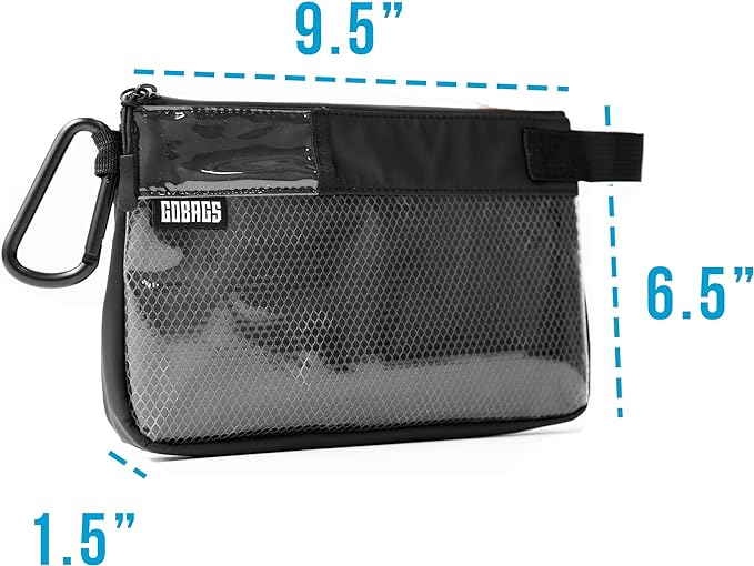 Production Zipper Bags - Electronics & Camera Accessories Bag - Cable organizer, Gear Accessory Pouch, Travel Camera Essentials (Small, Black, 2 pack) - Image 3