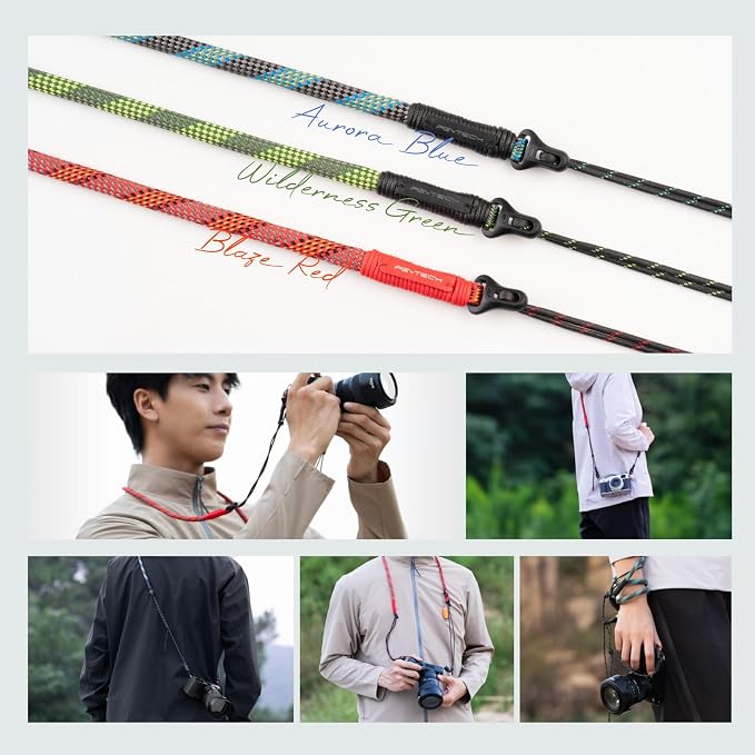 PGYTECH Camera Strap Slim Outdoor Style for Camera & Phone, Quick Release | Shoulder Rope Strap for Compact Camera/Phone, Abrasion-resistant, Adjustable 32.2-53.5in, 66.1lb Capacity, Wilderness Green - Image 9