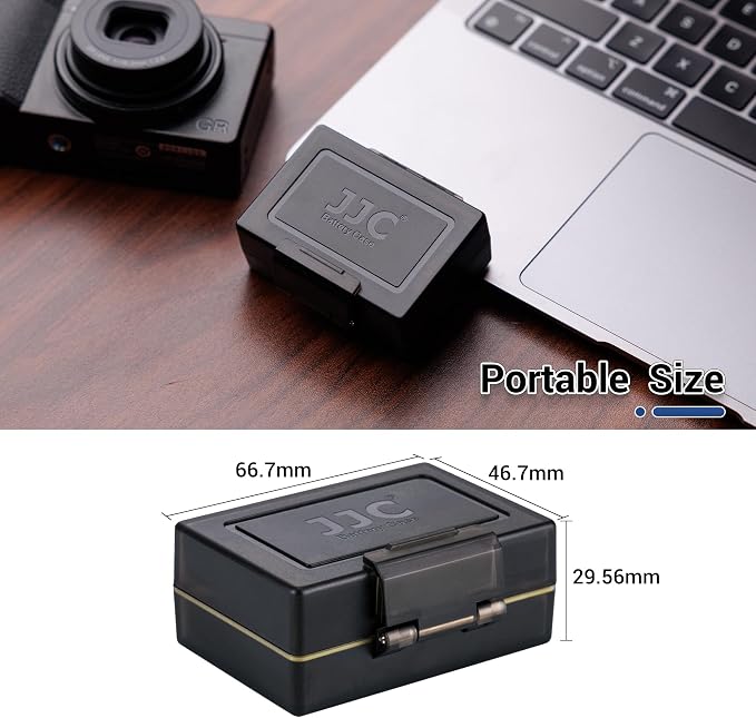 Ricoh DB-110 GRIII Olympus LI-92B TG-7 Camera Battery Memory Card Storage Case Holder for 2 Slots SD Card + 1 Slots Battery,Camera Batteries Box for Olympus TG-7 TG-6 TG-5 TG-4 TG-3 Ricoh GR3 GR3X HDF - Image 3