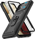 Gritup for Galaxy A32 5G Case Military-Grade Shockproof with Kickstand | with 2 PCS Screen Protector, Slide Camera Cover, Heavy Duty Outdoor Protection Full Body Funda para Galaxy A 32 Cover-Black by Gritup