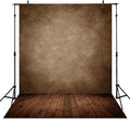 Allenjoy Fabric 6x8ft Abstract Brown Wall with Wood Floor Photo Backdrop for Only Under 3 Years Old Kids Pictures by Allenjoy