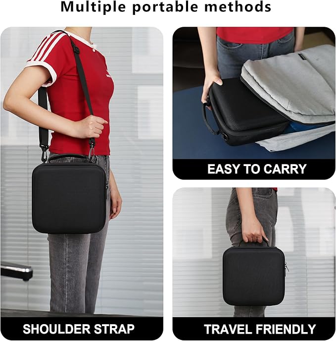 Carrying Case for Sony Alpha ZV-E10/ ZV-E10 II/ZV-E1/ a6400/ a6700/ a6100/ a6000/ a6500/ a6600 Digital Camera, Vlog Camera Kit Storage Holder Fits Tripod, Lens, LED Video Light, Battery, Black - Image 7