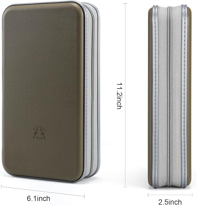 alavisxf xx CD Case, 96 Capacity Hard Plastic Organizer Wallet for Car | CD DVD Holder, Portable Hand Strap, Zipper Closure, Anti-Slip Scratch-Resistant Sleeves, Disc Storage, for Home Office Travel - Image 4