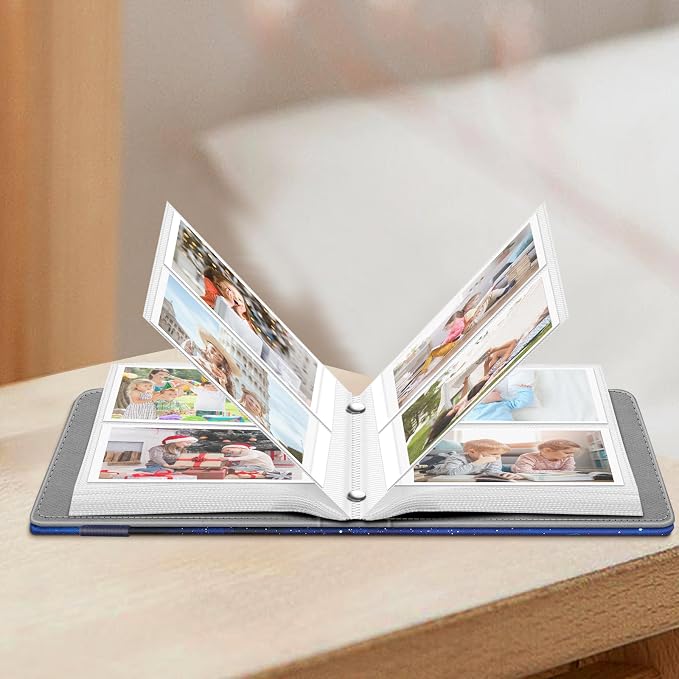 Fintie Mini Photos Album Book for 2x3 Inch Films - 104 Pockets Small Albums | For Fujifilm Instax Mini 13/12/11/99/40/Evo/Se/7+/Liplay Instant Camera, Photos Keepsakes, Kids Memory Book, Starry Sky - Image 4