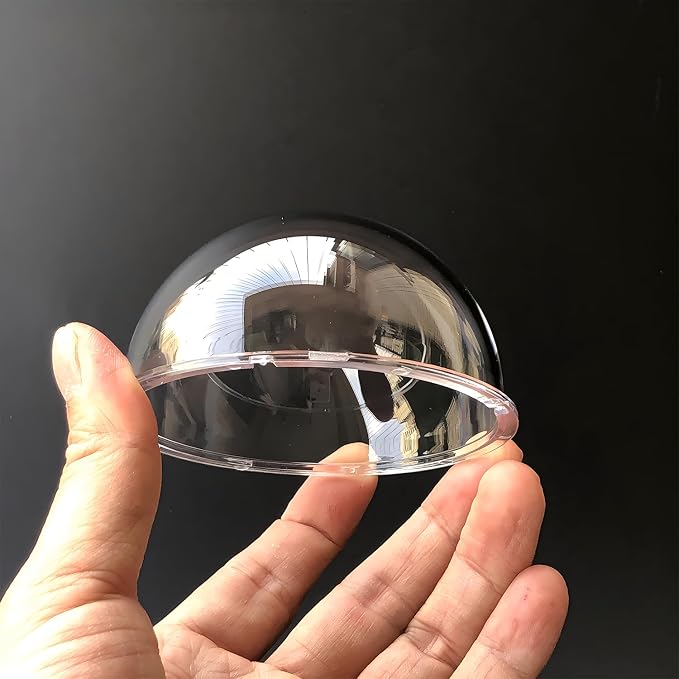 3.3 Inch Small Clear Camera Dome Cover, Waterproof Rainproof Polycarbonate Security CCTV Camera Lens Protection Cover (Size 85x45mm Transparent) - Image 6