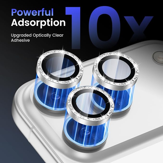 Tensea Camera Lens Protector Compatible for iPhone 17 Pro Max/17 Pro | Metal Aluminum Alloy Tempered Glass Cover Bling Camera Screen Protector Accessories, Case Friendly - Image 4