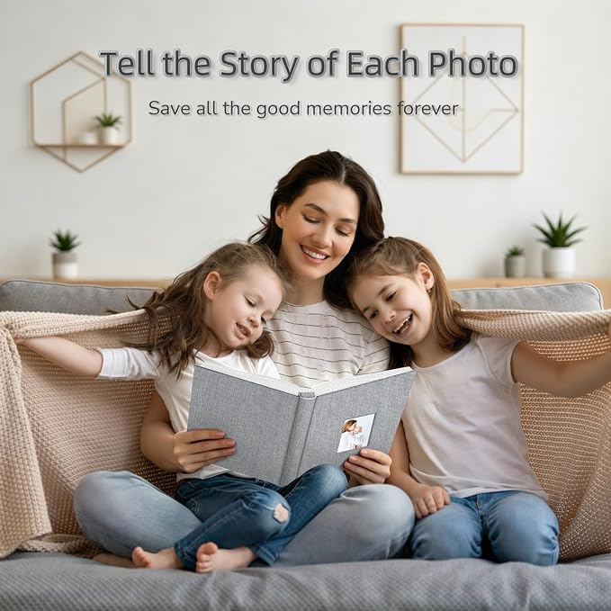 popotop Photo Album 4x6-600 Photos Photo Books with 600 Horizontal and Vertical Pockets,Linen Cover Albums for Family Wedding Anniversary Baby Vacation Pictures - Image 6