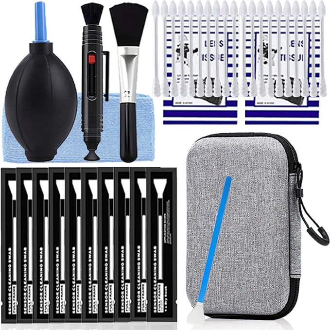 Professional Camera Cleaning Kit(38 pcs) - Including Lens Paper/Blower, APS-C Clean Swabs, Microfiber Cloths, Lens Pen, Clean Brush - DSLR Photography Accessories Lens Cleaning Kit Photographer Gifts by Unknown