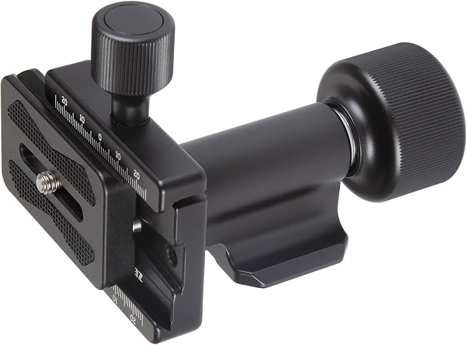 Monopod Gimbal Head – Side Saddle Speed Tilt with Arca-Swiss Dovetail Quick Release Plate | Supports Medium & Telephoto Lenses | Max Load 100lbs by zelnoox