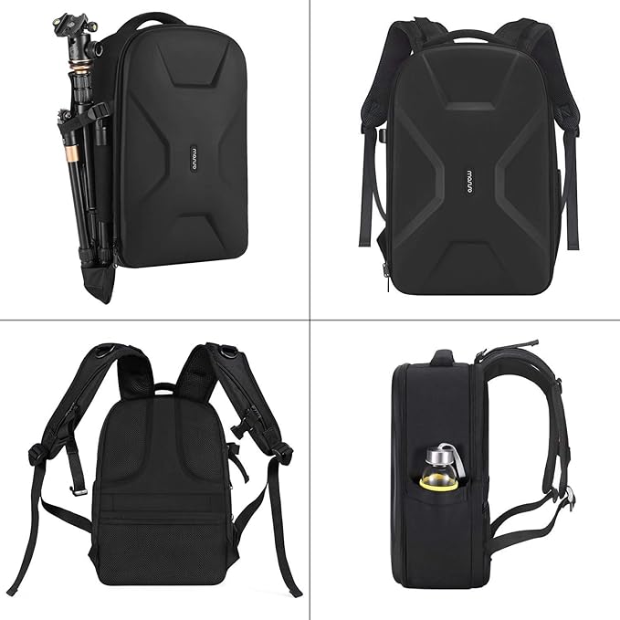 MOSISO Camera Backpack, DSLR/SLR/Mirrorless Photography Camera Bag | 15-16 inch Waterproof Hardshell Case with Tripod Holder&Laptop Compartment Compatible with Canon/Nikon/Sony, Black - Image 5