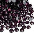 Jollin Hotfix Rhinestones Flatback Crystal Gems 6.4mm SS30, Amethyst | 288pcs Hot Fix Crystals Glass Rhinestones for Bedazzling, Crafting, Clothes, Shoes & Accessories DIY Decoration by Jollin