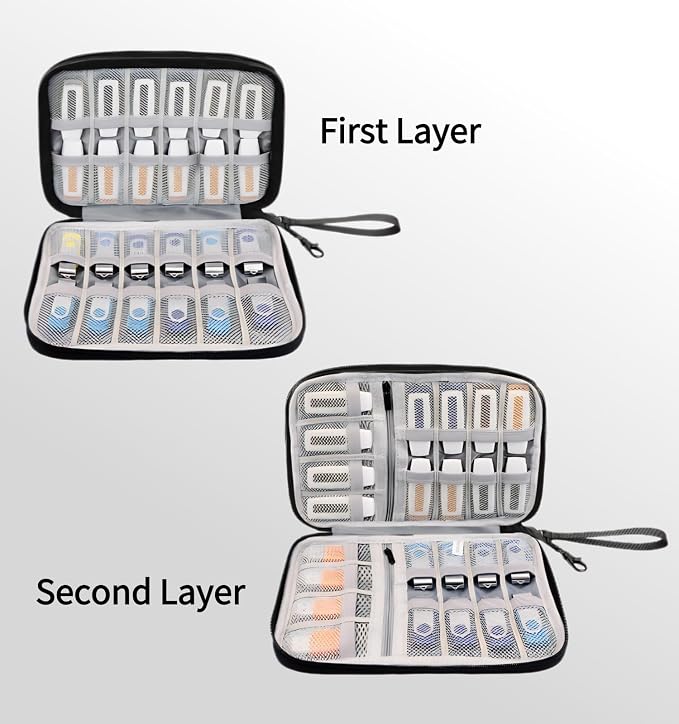 Flash Drive Case, Thumb Drive Holder, USB Case Organizer,for SanDisk/SamData/Samsung USB Flash Drives Jump Drive Memory Stick, SD Card, Black (Black 48 Slots) - Image 2