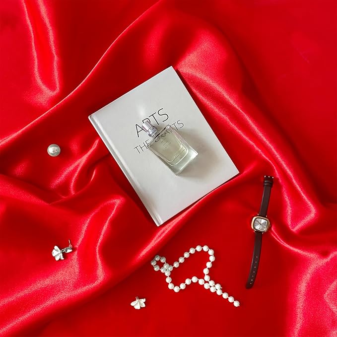 RUDONG M Satin Photography Backdrop, Red, 3.3x2.5ft | Wrinkle-Free, Silky Fabric, For Jewelry/Cosmetics/Flat Lay/Studio, 100x75cm - Image 2