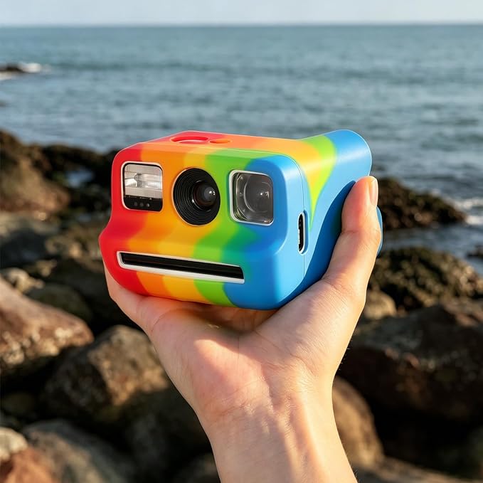 Silicone Case for Polaroid Go/Go Gen 2 Instant Camera, Rainbow | Protective Cover for Polaroid Go, Soft Silicone Case, Travel Cover Storage Bag, Wrist Strap, All-Round Protection, No Camera - Image 7