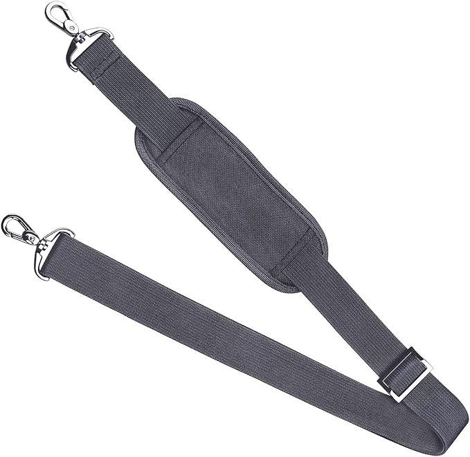 MOSISO 56 inch Shoulder Strap, Adjustable Soft Universal Non-Slip Strap | Thick Replacement Strap, Fit Padded with Metal Swivel Hooks for Laptop Shoulder Bag/Laptop Messenger Bag, Space Gray - Image 6