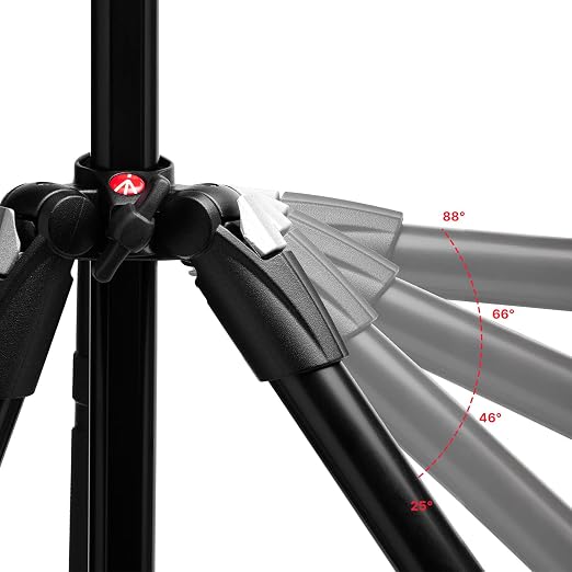 Manfrotto 290XTRA Aluminum Camera Tripod with 496 Ball Head, 3 Segments, 4 Angles, Quick Releases, Arca-Swiss Compatible, 10 kg Load Capacity, Carry Case, for DSLR & Mirrorless Cameras - Image 3