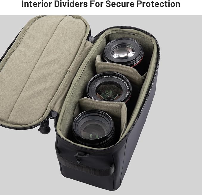 PGYTECH XS Camera Insert Protection Bag Camera Soft Padded Bag Handbag | Waterproof Lens Pouch for Photographers Lightweight DSLR/SLR Lens Carring Case Travel Organizer Camera Insert for Backpack - Image 6