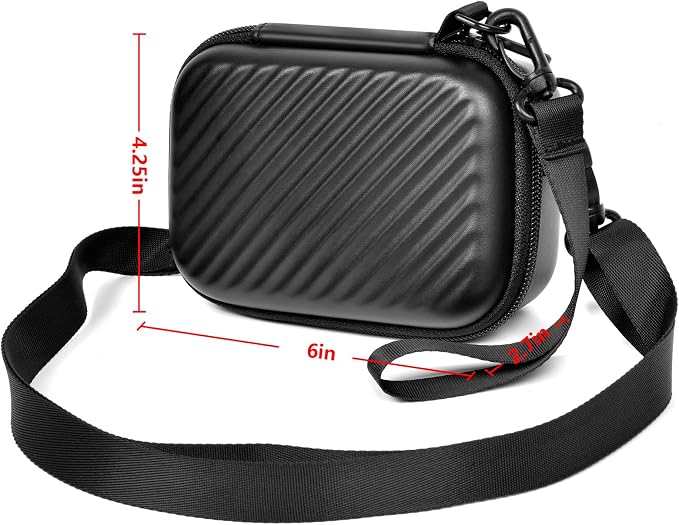 ANKHOH Case for Canon PowerShot SX740/SX720/G7X Mark III/II Digital Camera | Padded Divider, SD Card Storage, Mesh Cable Pocket, Travel Strap, Case Only, For Creators Photography & Travel, Black - Image 3