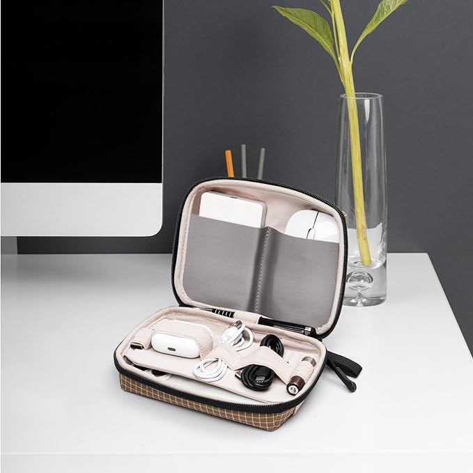 SIMTOP Electronics Organizer Cord Organizer Travel, Small Tech Bag for Cords, Chargers, Power Bank, Earbuds – Portable Cable Pouch for Office, Business Trip, Commute – Water & Scratch-Resistant - Image 7