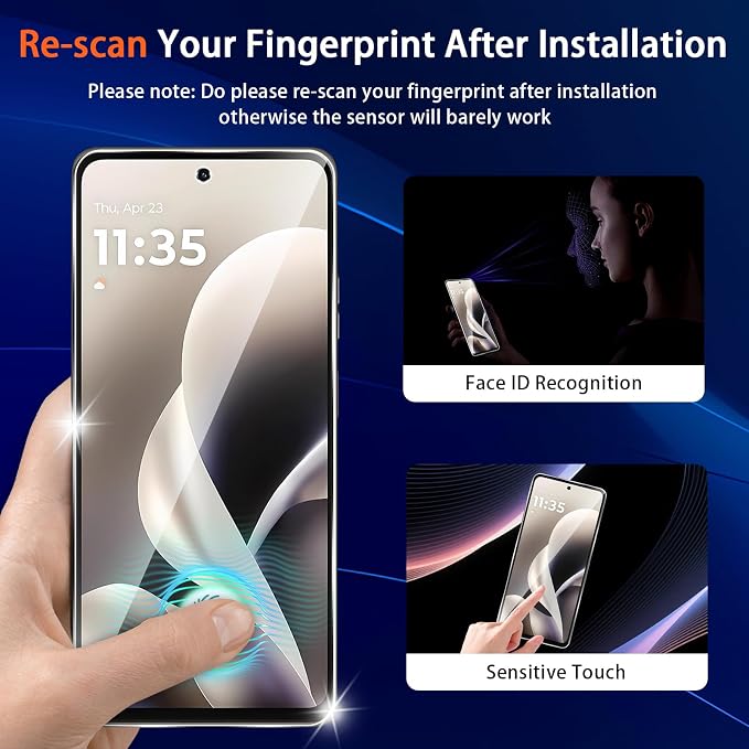 (3+2 Pack) Designed for Motorola Moto G Power 5G 2026 Tempered Glass Screen Protector + Camera Lens Protector,[3D Touch][Bubble-Free][Anti-Scratch] Screen Protector Glass For Motorola G Power 2026 - Image 4