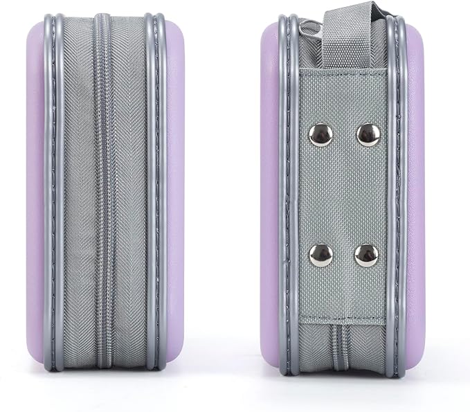 alavisxf xx CD Case, 48 Capacity Hard Plastic Zipper Disc Wallet for Car | DVD Holder, Portable Hand Strap, Anti-Slip Sleeves, Scratch-Resistant Sleeves, Disc Storage Organizer, for Home Office Travel - Image 4
