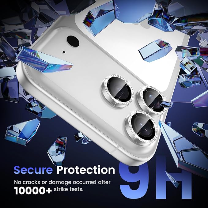 Tensea Camera Lens Protector Compatible for iPhone 17 Pro Max/17 Pro | Metal Aluminum Alloy Tempered Glass Cover Bling Camera Screen Protector Accessories, Case Friendly - Image 5