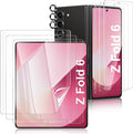 Fotbor [3+3+3 Pack All-in-One Screen Protector Set for Samsung Galaxy Z Fold 6 - Flexible Inner Screen Film, Tempered Glass Back Screen Protector & 1 Set of Camera Lens Protector by Fotbor