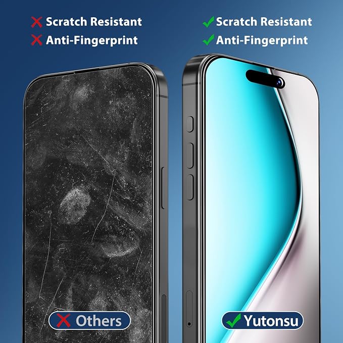2 Pack Tempered Glass Screen Protector for iPhone 16 Pro 6.3-Inch | with Camera Lens Protector, Anti-Spy Tempered Glass Film, Easy Installation, 9H Hardness, Case Friendly - Image 4