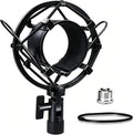 Universal Microphone Shock Mount, Mic Clip Holder for Diameter 47mm-53mm Mic Anti Vibration Adjustable High Isolation Shock Mount by Boseen