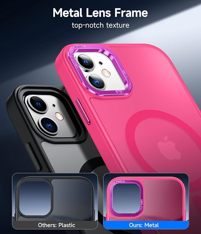 LeYi for iPhone-11 Phone Case Pink Compatible with MagSafe Magnetic[ Screen Protector X2 + Camera Cover X2] Funda para ipone 11case Military Grade Protective Cover Cases for i Phone 11 iphone11, Pink - Image 7