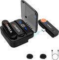 COMICA Vimo S UC Wireless Lavalier Microphone with 656FT Range | 48kHz/24bit Recording, 15H Battery Life with Charging Case, Lapel Microphone Wireless for Video Recording Vlogging by COMICA