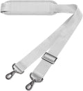 MOSISO 56 inch Shoulder Strap, Adjustable Soft Universal Non-Slip Strap | Thick Replacement Strap, Fit Padded with Metal Swivel Hooks for Laptop Shoulder Bag/Laptop Messenger Bag, Gray by MOSISO
