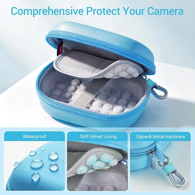 CoBak Carrying & Protective Case for Digital Camera,CAMKORY/Lecran/Duluvulu | for KODAK FZ55,FZ245,PIXPRO C1,WPZ2/Canon PowerShot ELPH 360/Sony DSCW800,DSCW830/Krlun/Lecnippy/Nsoela/VAHOIALD FHD 1080P - Image 4