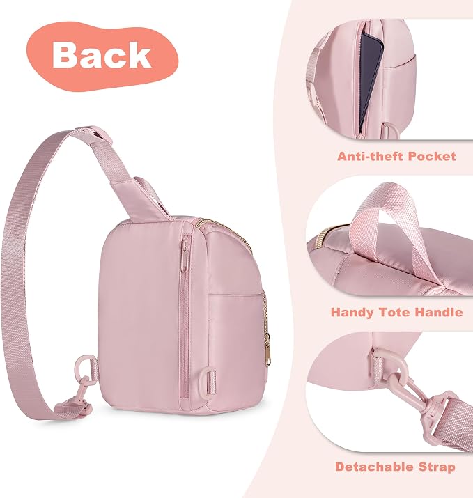 Camera Sling Bag Compatible with Polaroid Now, Flip, Now+, Go Gen2 | Crossbody Camera Case with Adjustable Strap, Multiple Pockets for Instant Film Camera Bag, Protective Carrying Bag - Image 4